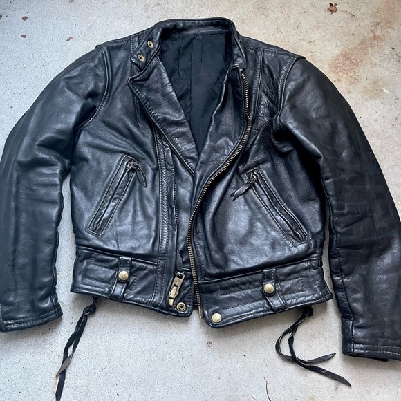 Langlitz Leather Jacket Moto Biker Motorcycle Cascade Horsehide XS S Petite - Picture 1 of 14
